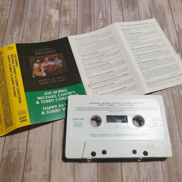 Joe Burke Michael Cooney Terry Corcoran Cassette Happy To Meet Sorry To Part - Picture 3 of 3